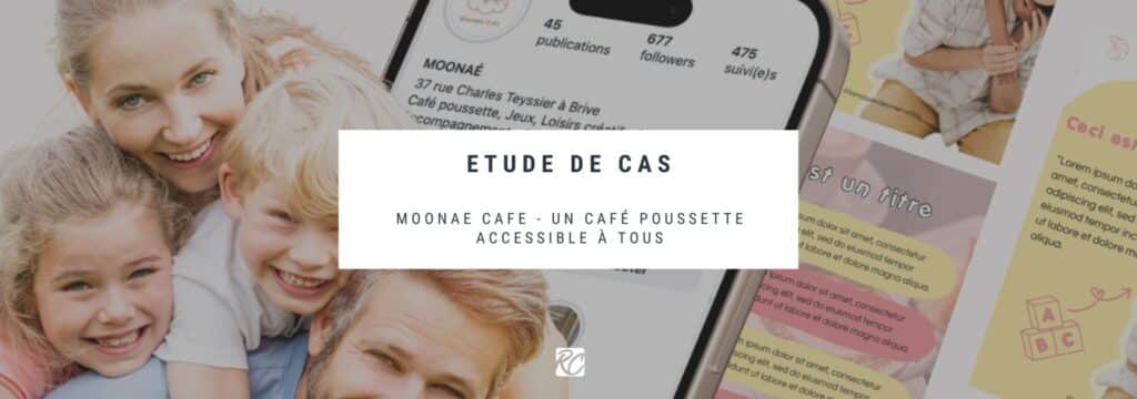 identité visuelle et logo moonae café
