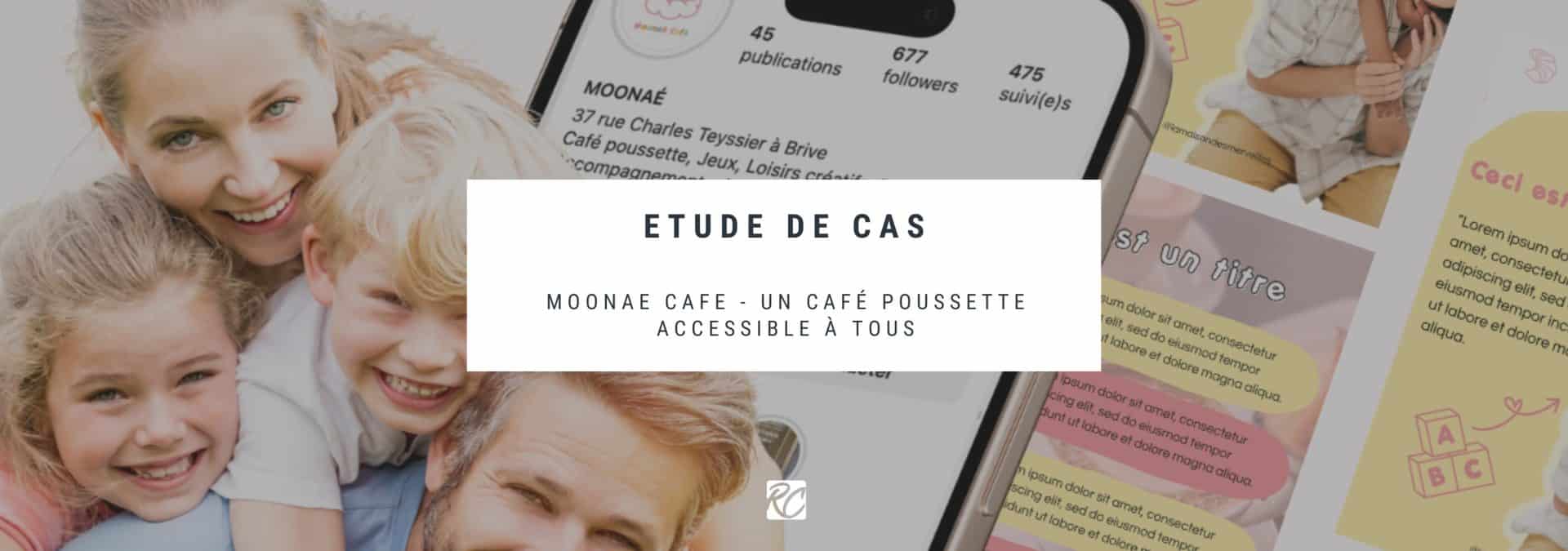 identité visuelle et logo moonae café